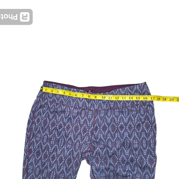 Prana Leggings Size XL Colorful Purple Print - Picture 3 of 6